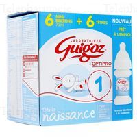1 lait pret a l'emploi des la naissance 0-6 mois 6 biberons de 70ml