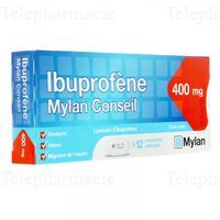 IBUPROFENE 400 mg Mylan, comprim&eacute; pellicul&eacute;