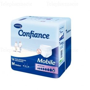 Confiance Mobile Absorption 8 - Taille M - 14 sous-v&ecirc;tements absorbants