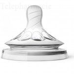 AVENT TETINE NATURAL 1trou d&eacute;bit 1 B/2