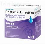 Ophtaxia lingettes 20 lingettes
