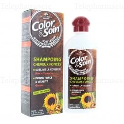 LES 3 CHÊNES Color et Soin shampooing cheveux foncés flacon 250ml