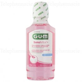 GUM SensiVital+ Bain de bouche fluoré dents sensibles 300ml