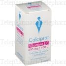 Calciprat vitamine d3 500 mg/400 ui