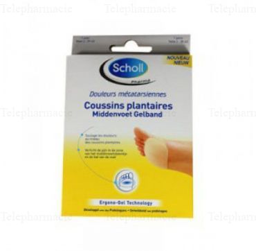 SCHOLL Coussins plantaires douleurs métatarsiennes Taille 39/42
