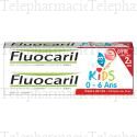 Kids dentifrice 0-6 ans gel fraise 2x50ml