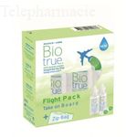 Biotrue Flight Pack solution lentilles - 2 x 60 ml + Zip Bag