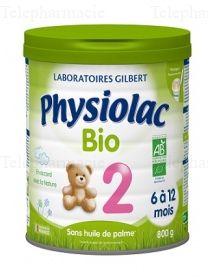 Bio 2 lait en poudre 6 a 12 mois 800g