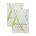A-DERMA Les indispensables - Pain dermatologique Lot de 2 pains x 100g