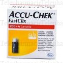 FastClix Lancets St&eacute;riles 200 + 4 lancets