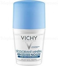 VICHY Déodorant minéral 48h sans alcool roll-on 50ml