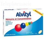 ALVITYL Stress & Sommeil - mémoire et concentration arôme vanille 30 gélules