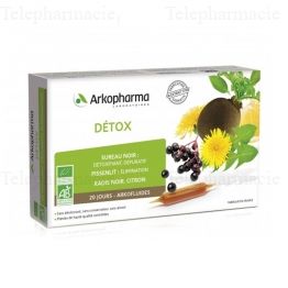 ARKOPHARMA Arkofluides d&eacute;tox bio boite de 20 ampoules