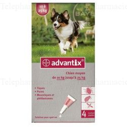 ADVANTIX chien moyen spot on