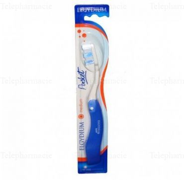 ELGYDIUM Brosse a dents de poche medium