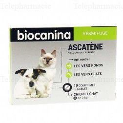 BIOCANINA Ascat&egrave;ne 10 comprim&eacute;s