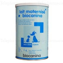 BIOCANINA Biocajunior lait maternis&eacute; bo&icirc;te 400g + 1 biberon 80ml + 1 mesurette + 2 t&eacute;tines chaton + 1 t&eacute;tine chiot