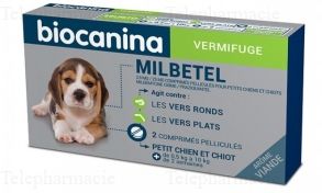 BIOCANINA Milbetel petit chien/chiot comprim&eacute;s s&eacute;cablesx2