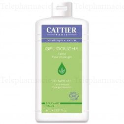 CATTIER Gel douche relaxant parfum tilleul fleur d'oranger bio