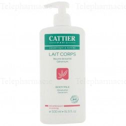 CATTIER Lait corps nourrissant beurre de karité géranium bio