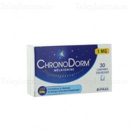 IPRAD ChronoDorm m&eacute;latonine 1 mg 30 comprim&eacute;s sublinguaux