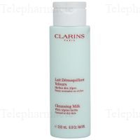 CLARINS Lait D&eacute;maquillant Velours Peaux Normales ou S&egrave;ches