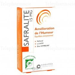 CODIFRA Safralite 15 mg amélioration de l'humeur equilibre emotionnel 28 gélules
