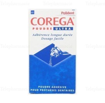 POLIDENT poudre ultra adh&eacute;sive flacon 40g