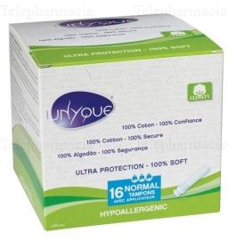 Tampons avec Applicateur Normal boite de 16