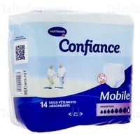 Confiance Mobile Absorption 8 Gouttes Taille XL 14 sous-v&ecirc;tements