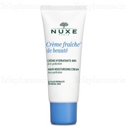 Crème fraîche de beaute crème hydratante 48h 30ml offre promo -2 euros