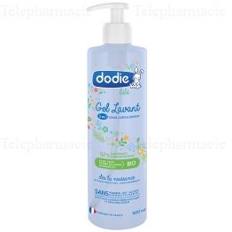 DODIE Hygi&egrave;ne et Soin - Gel lavant 3 en 1 bio Flacon pompe 500ml