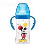 Biberon initiation+ debit 2 mickey & minnie 0-6 mois avec anses 270ml