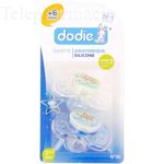 DODIE Duo Sucettes nuit +6 mois anatomiques REF A36 Papa et Maman