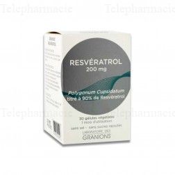 GRANIONS Les essentiels - Resveratrol boite de 30 g&eacute;lules.