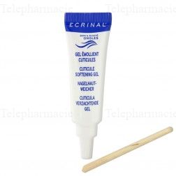 ECRINAL Gel émollient cuticules tube 10ml + bâtonnet repousse cuticules