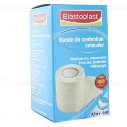 Bande de Contention Cohesive Blanche 3,5m x 10cm