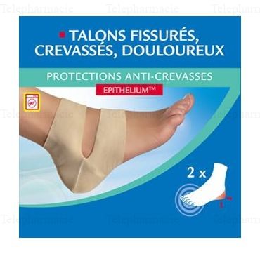 EPITACT Protections anti crevasses talons fissurés crevassés douloureux lot de 2