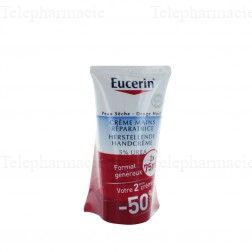 EUCERIN UreaRepair Plus - Cr&egrave;me mains 5% d'ur&eacute;e Lot de 2x75ml