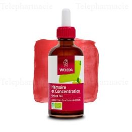 Extrait de plante bio ginkgo memoire et concentration 60ml