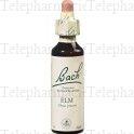 FLEURS DE BACH Original n&deg;11 Elm fleur de bach flacon compte-gouttes 20ml