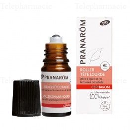 PRANAROM Cepharom - Roller t&ecirc;te lourde huiles essentielles bio 5ml