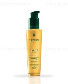 Karite hydra rituel hydratation cr&egrave;me de jour brillance cheveux secs sans rincage 100ml
