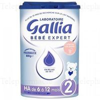 GALLIA Lait expert HA 2ème âge 800 g