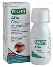 GUM Afta Clear Bain de bouche Flacon 120ml