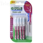 GUM Travler brossettes interdentaires n&deg;1612 - 1.4mm x 4