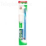 GUM n&deg;407 brosse &agrave; dents classique souple 4 rangs