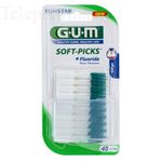 GUM n&deg;634 Soft-picks large + fluoride x 40