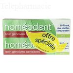 HOMEODENT Soint complet dents et gencives tube 75mlx2 lo de 2 x 75ml