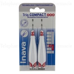 INAVA Brossettes trio compact 444 large ISO4 1.5mm pack de 2